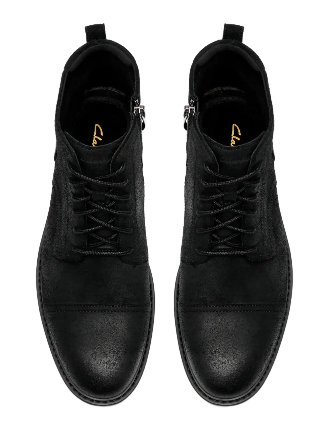 Clarks - Aldwin2 Cap G - paeltega saapad - black sde - 2