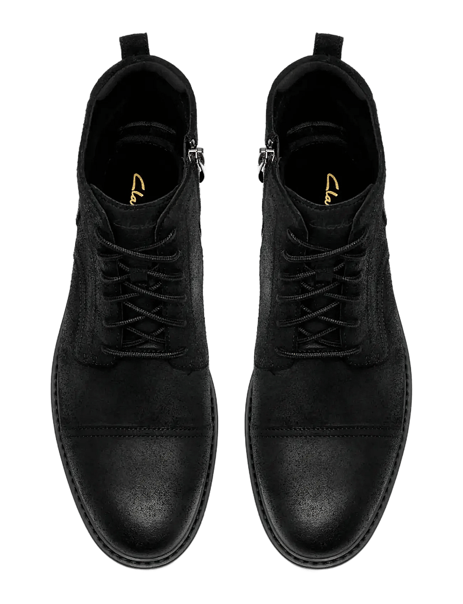 Clarks - Aldwin2 Cap G - paeltega saapad - black sde - 2