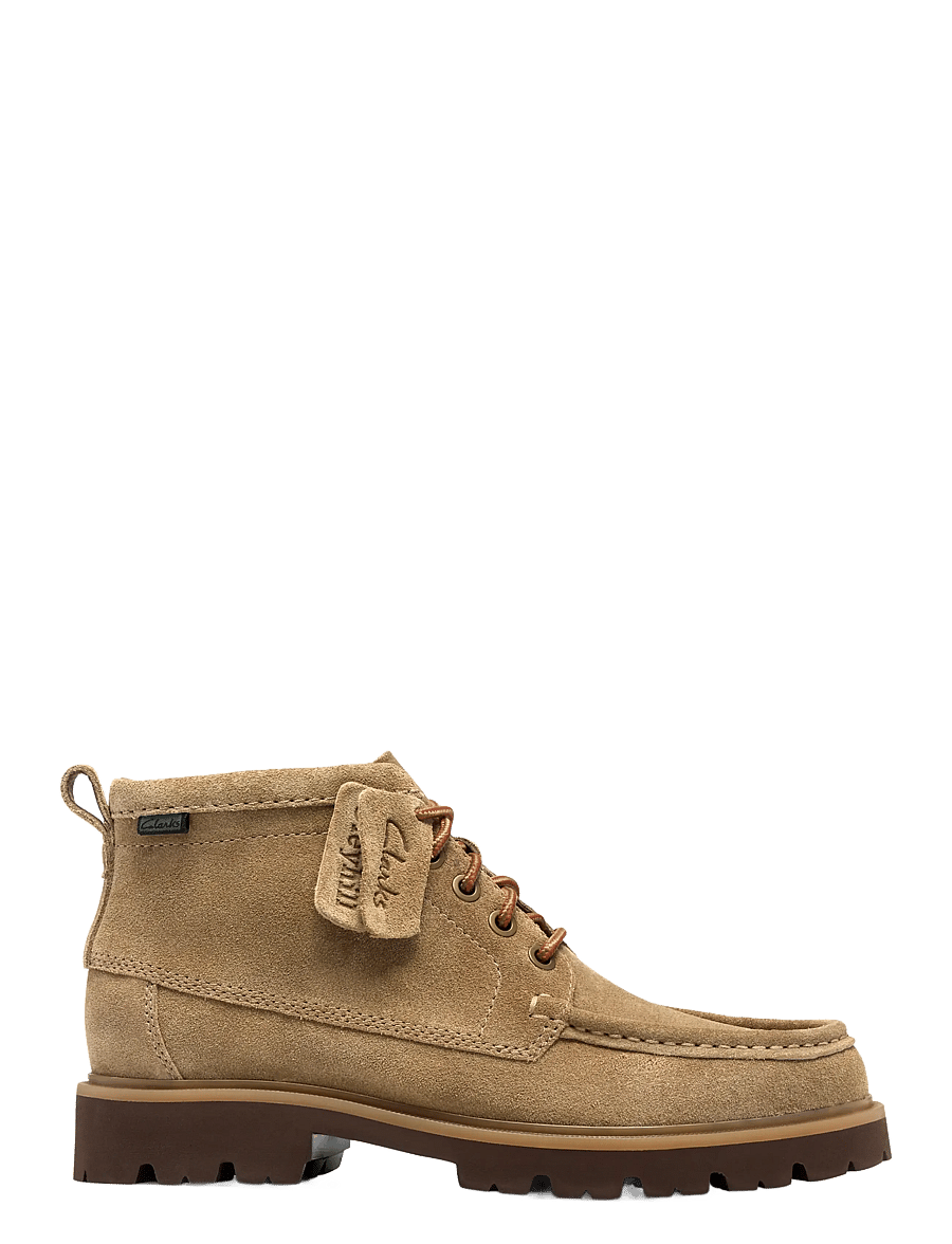 Clarks - Cleyhill Hi G - paeltega saapad - dark sand suede - 0