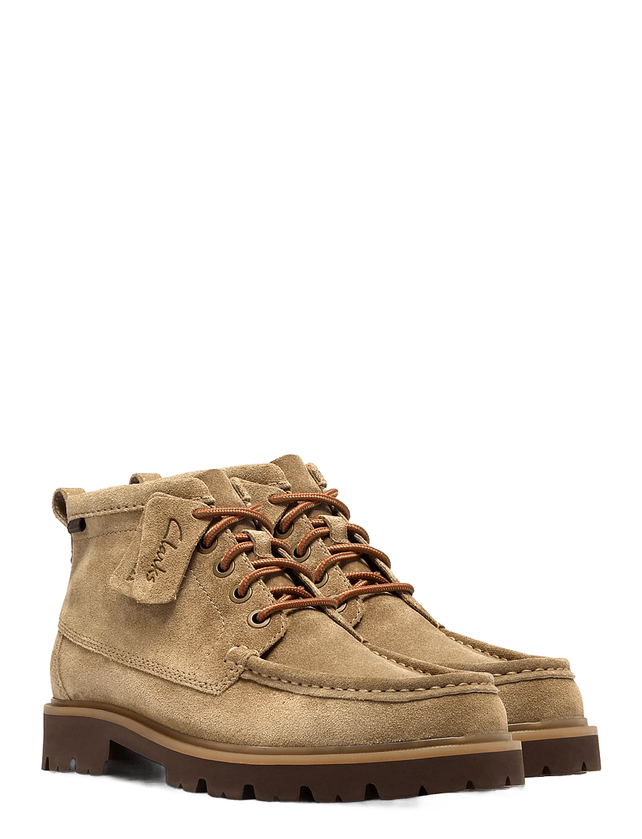 Clarks - Cleyhill Hi G - paeltega saapad - dark sand suede - 5