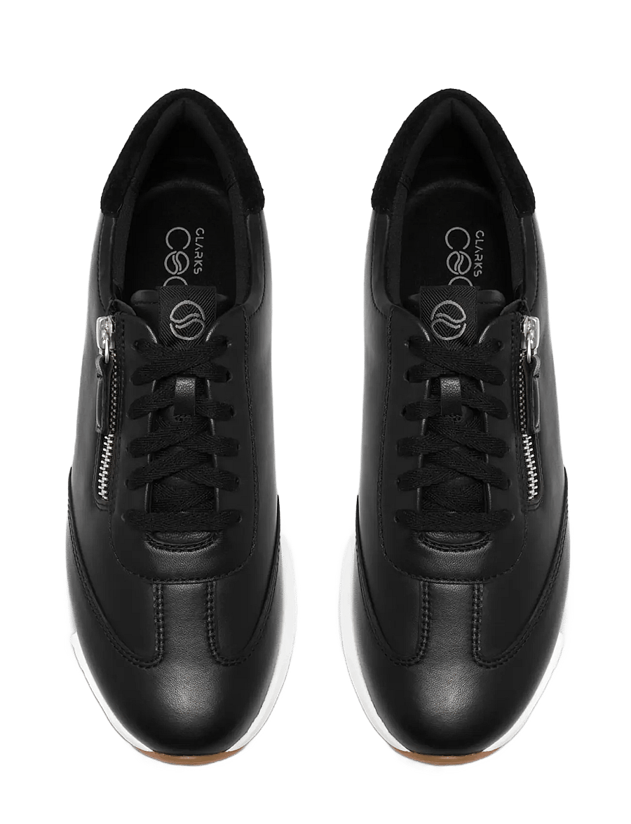 Clarks - Code R Run D - niedrige sneakers - black leather - 4