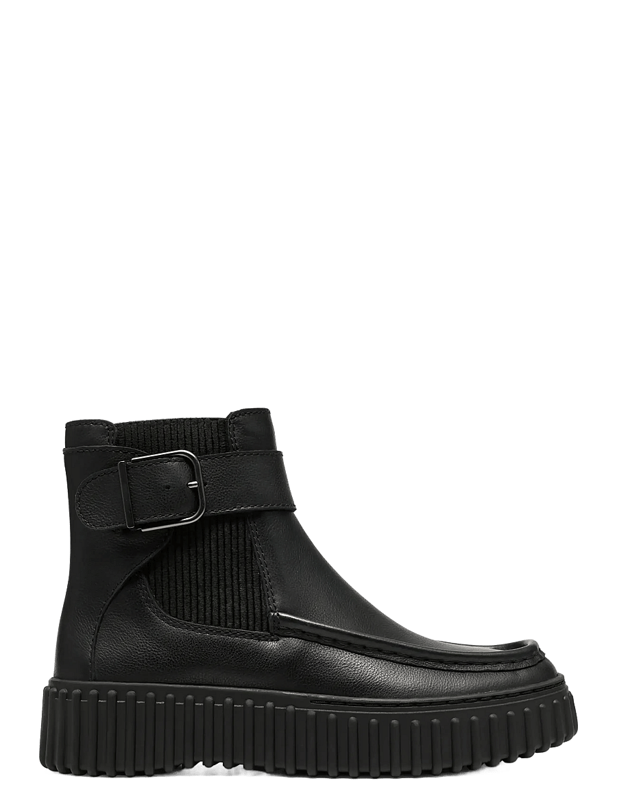 Clarks - Torhill Buckle D - flache stiefeletten - black tumbled - 0