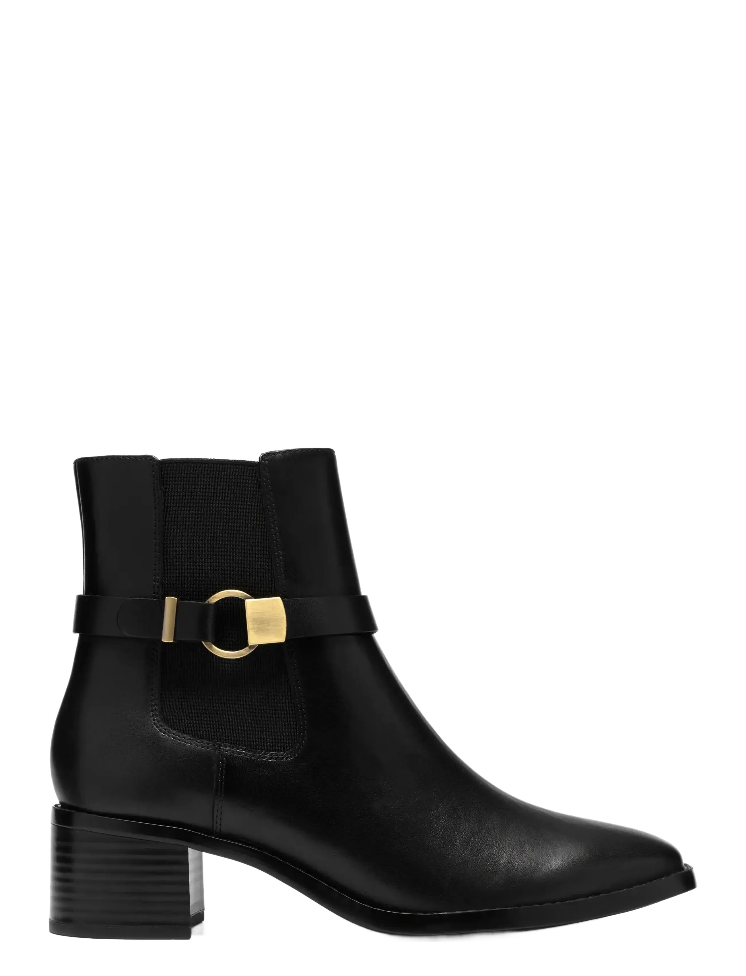 Clarks Wrenn Buckle D - Stiefel - BLACK LEATHER / black