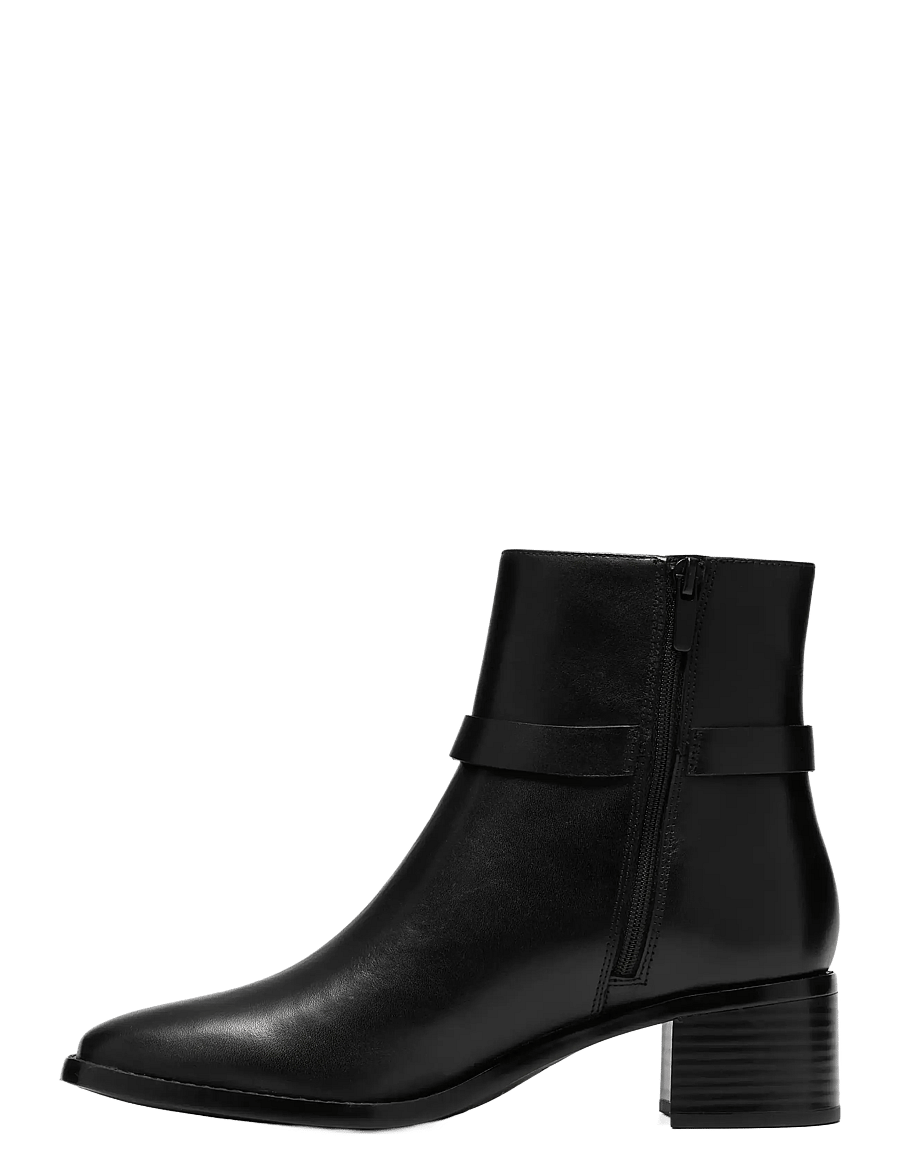 Clarks - Wrenn Buckle D - stiefeletten mit absatz - black leather - 3