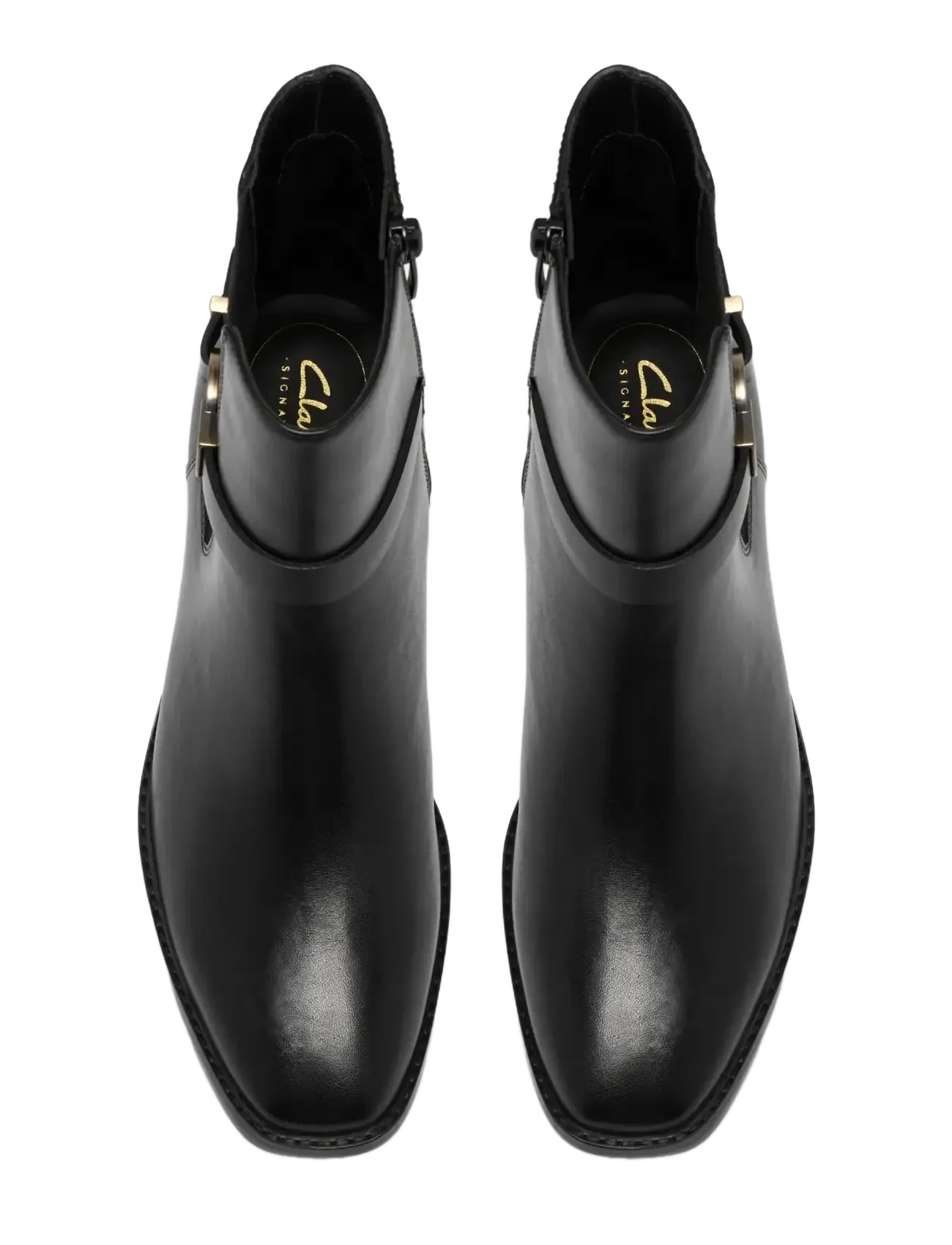 Clarks - Wrenn Buckle D - stiefeletten mit absatz - black leather - 5