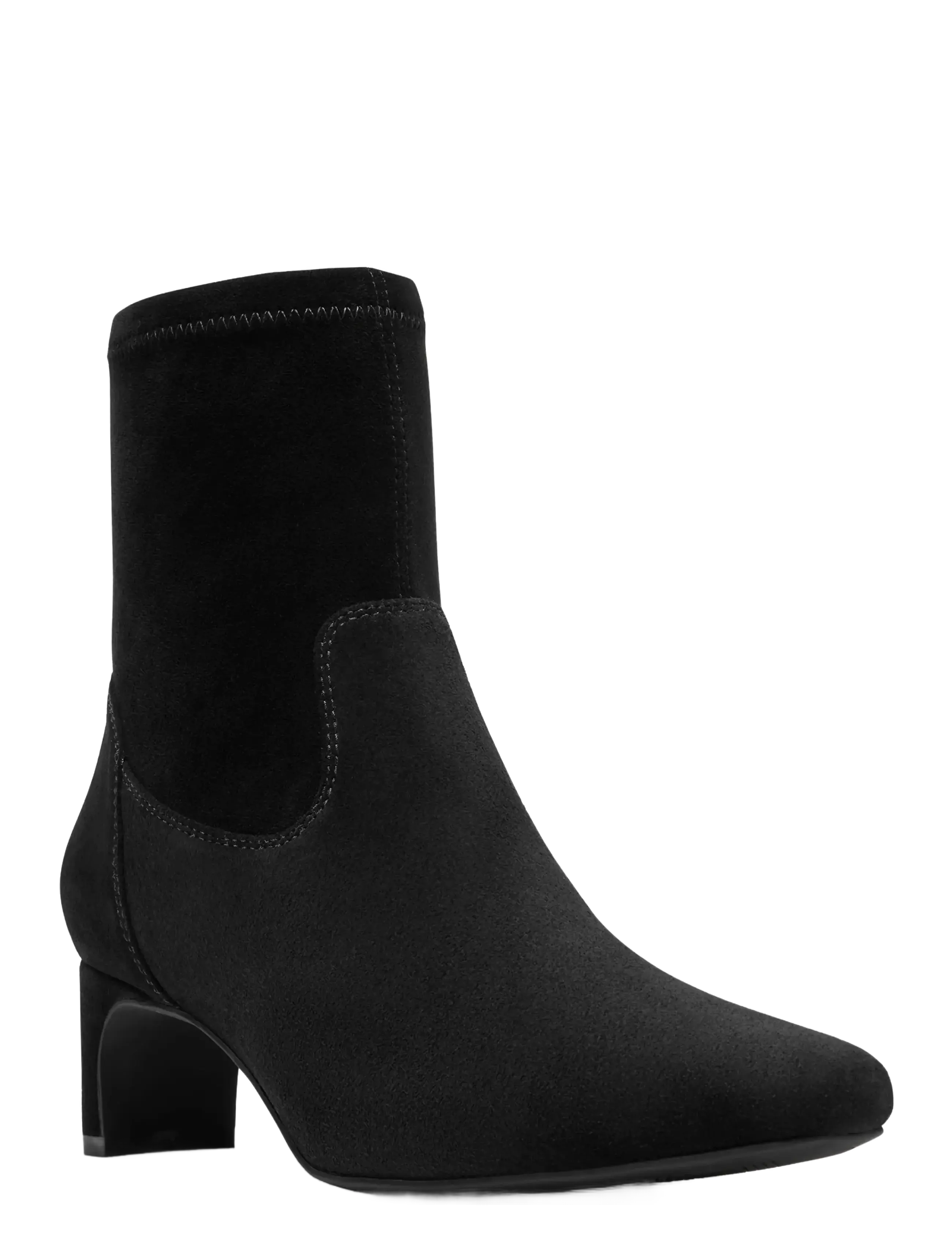 Clarks - Edina Stretch D - kontsaga poolsaapad - black sde - 2