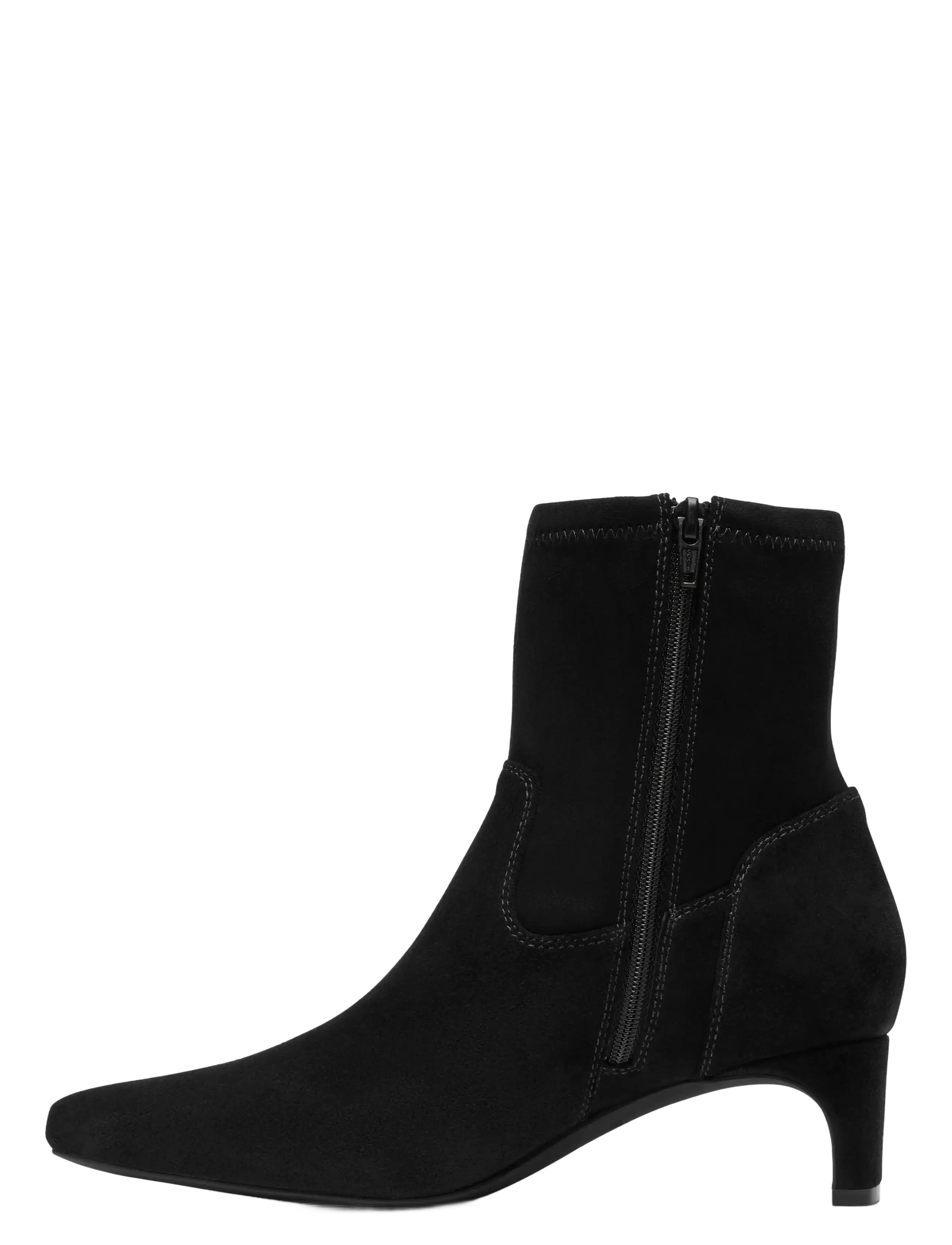 Clarks - Edina Stretch D - kontsaga poolsaapad - black sde - 3
