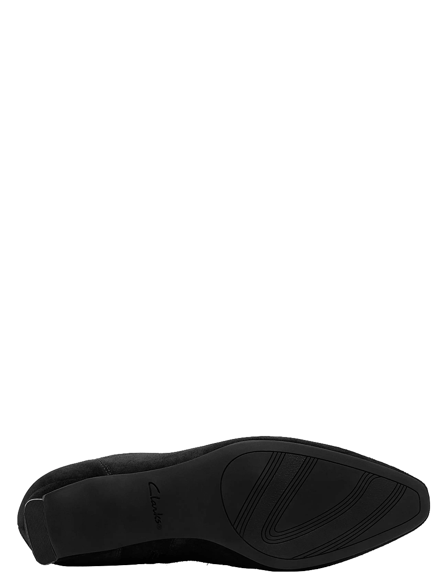 Clarks - Edina Stretch D - kontsaga poolsaapad - black sde - 5