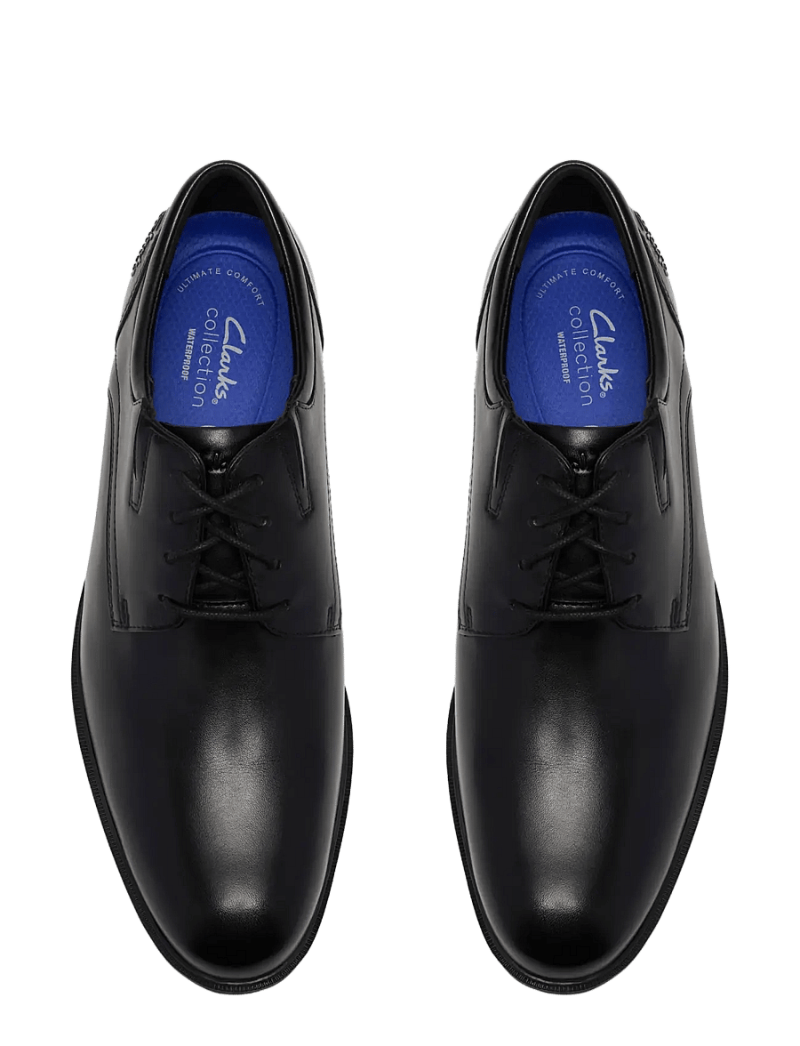 Clarks - SteadwellPTWP G - derby sko - black - 5