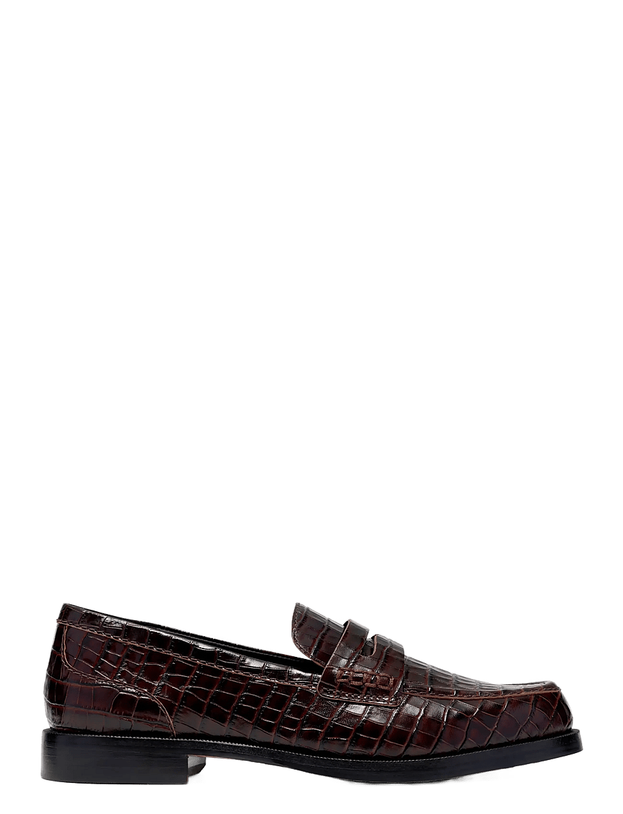 Clarks - Straven2 Penny D - mode trends - brown croc - 0