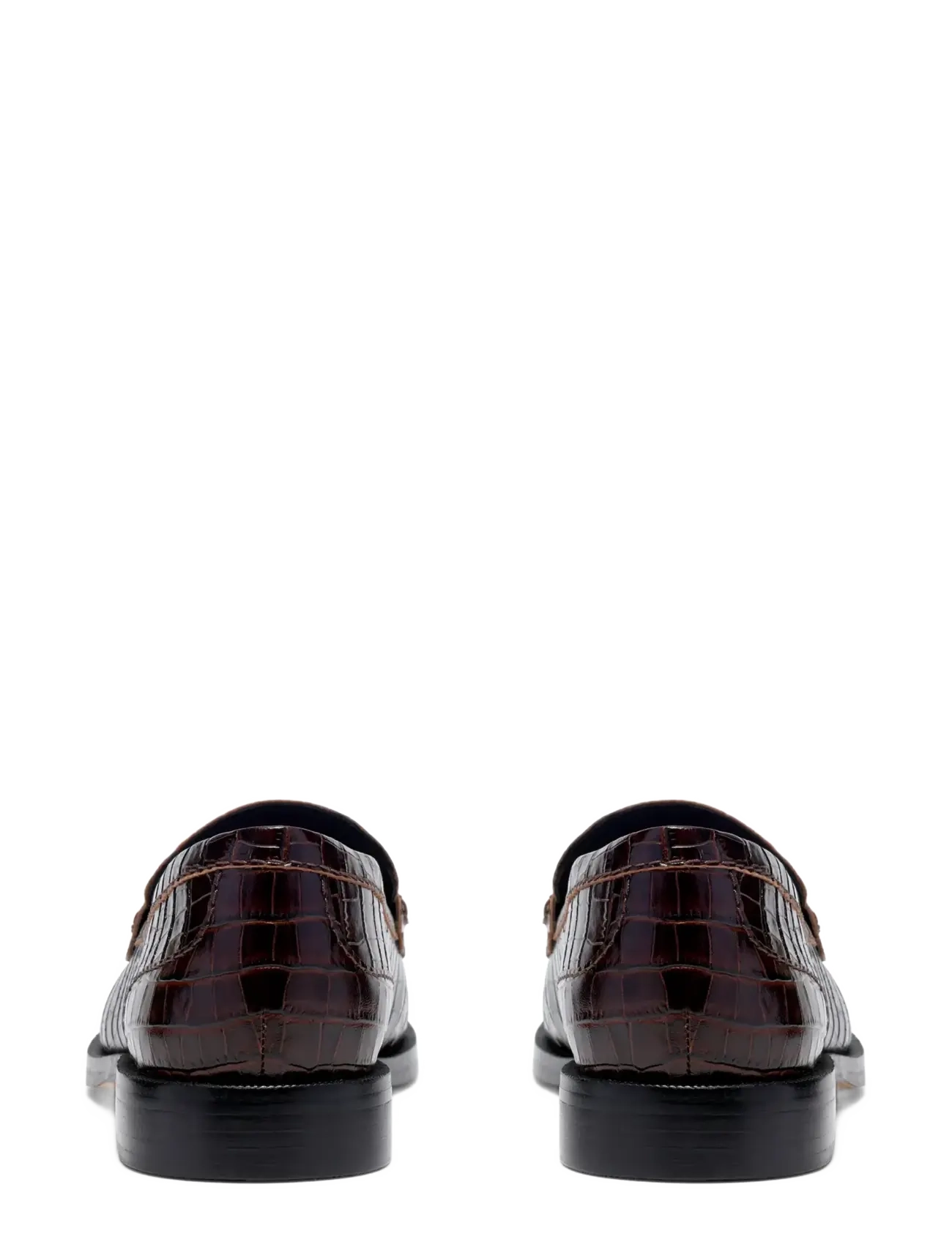 Clarks - Straven2 Penny D - mode trends - brown croc - 1