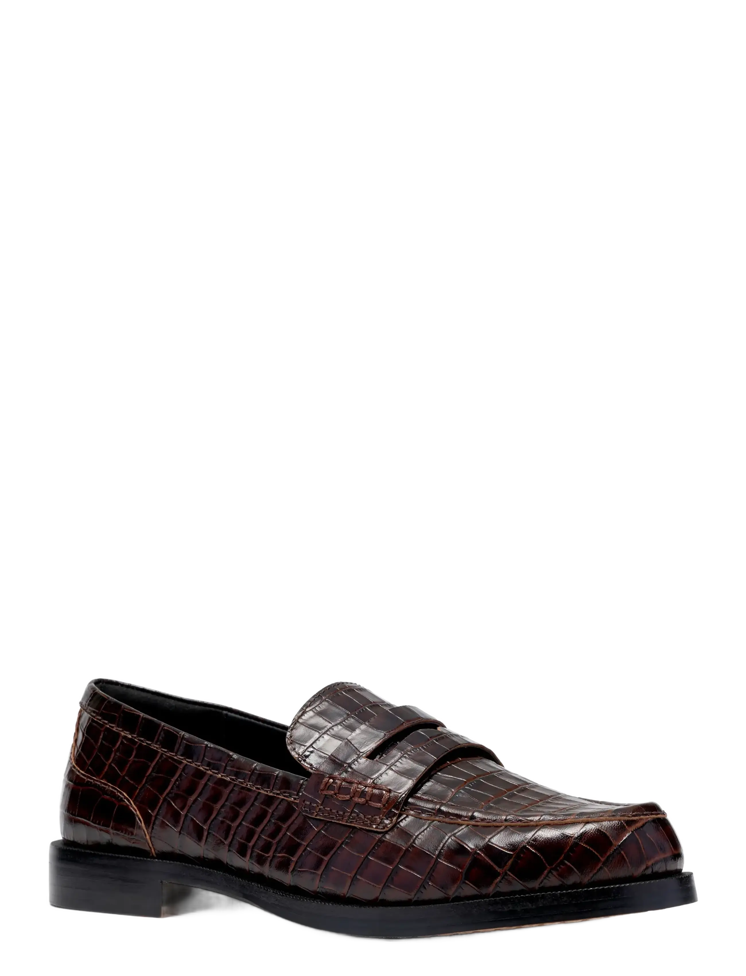 Clarks - Straven2 Penny D - mode trends - brown croc - 2