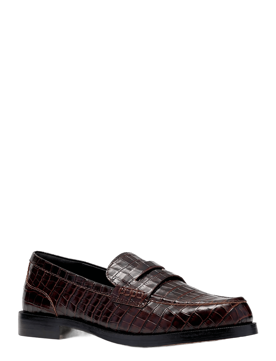 Clarks - Straven2 Penny D - mode trends - brown croc - 2