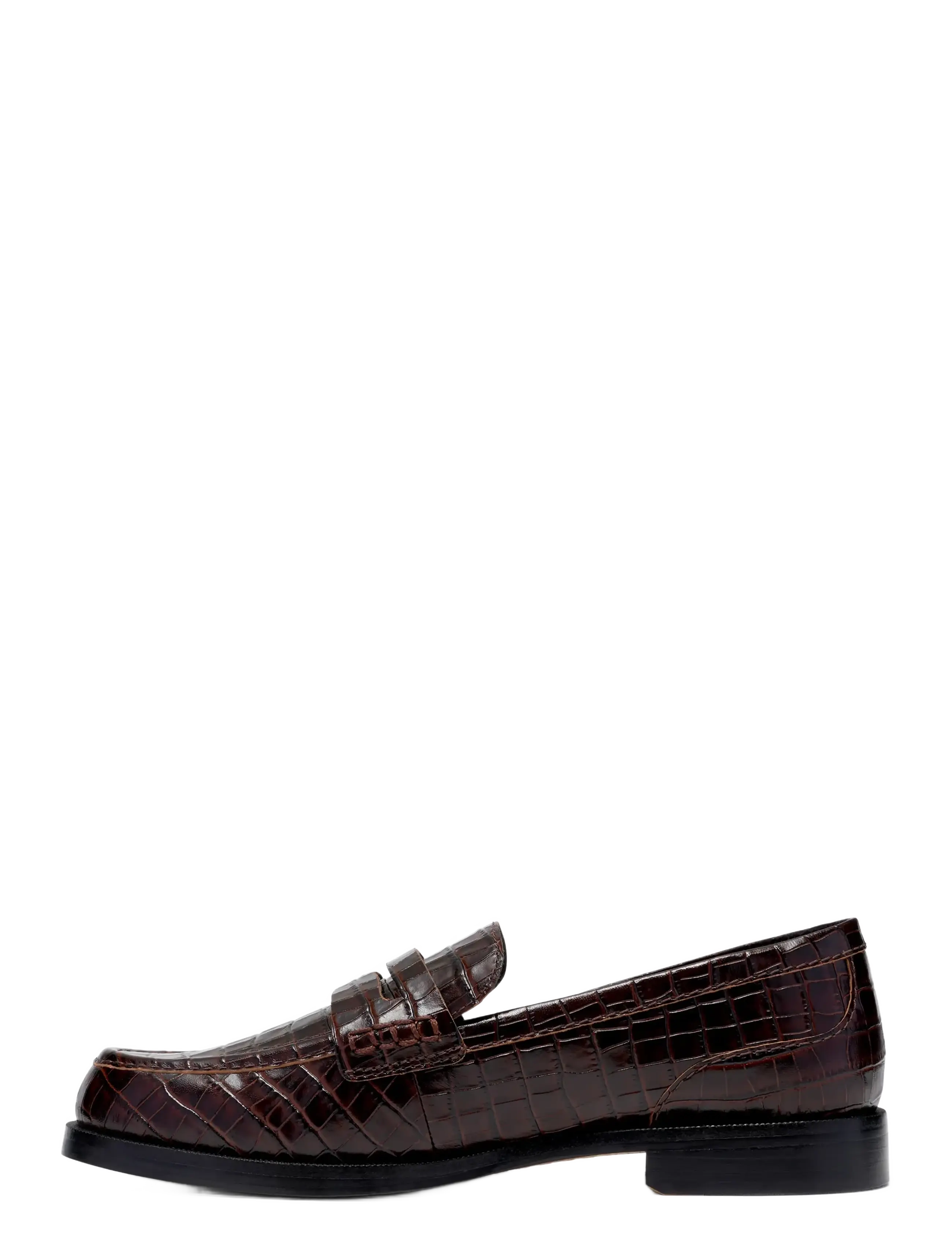 Clarks - Straven2 Penny D - mode trends - brown croc - 3
