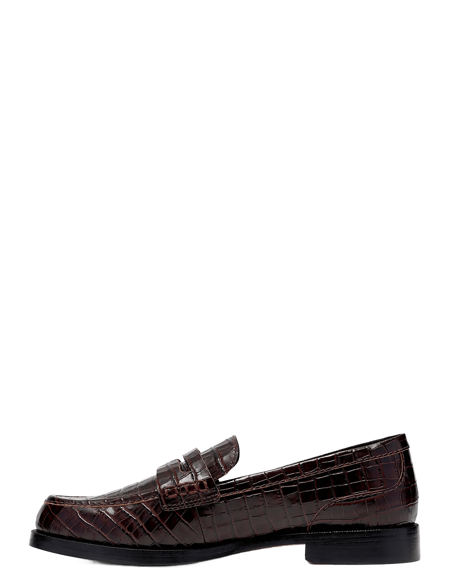 Clarks - Straven2 Penny D - mode trends - brown croc - 3