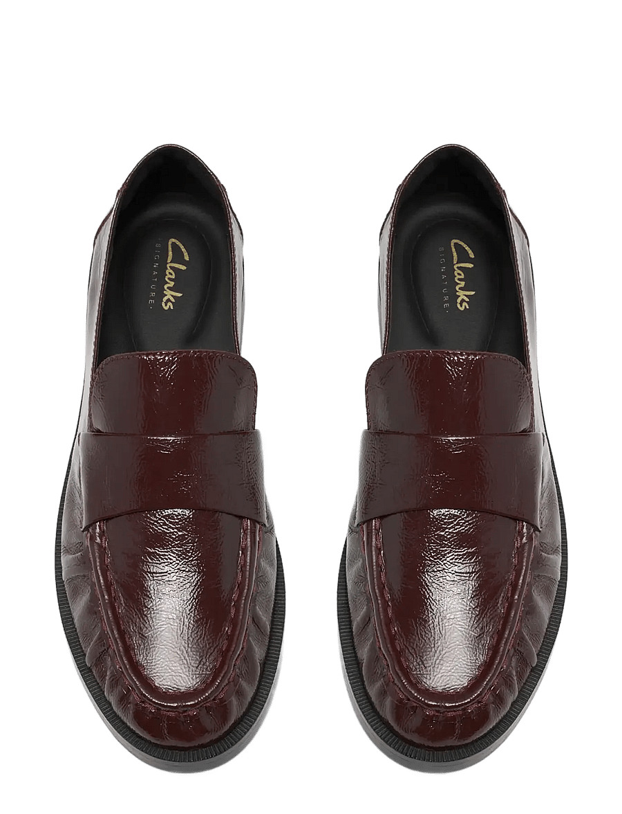 Clarks - Straven2 Step D - everyday style - burgundy patent - 5