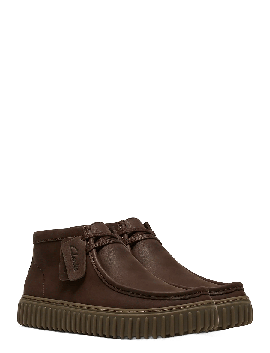 Clarks - Torhill Hi G - chukka-saapad - dark brown lea - 5