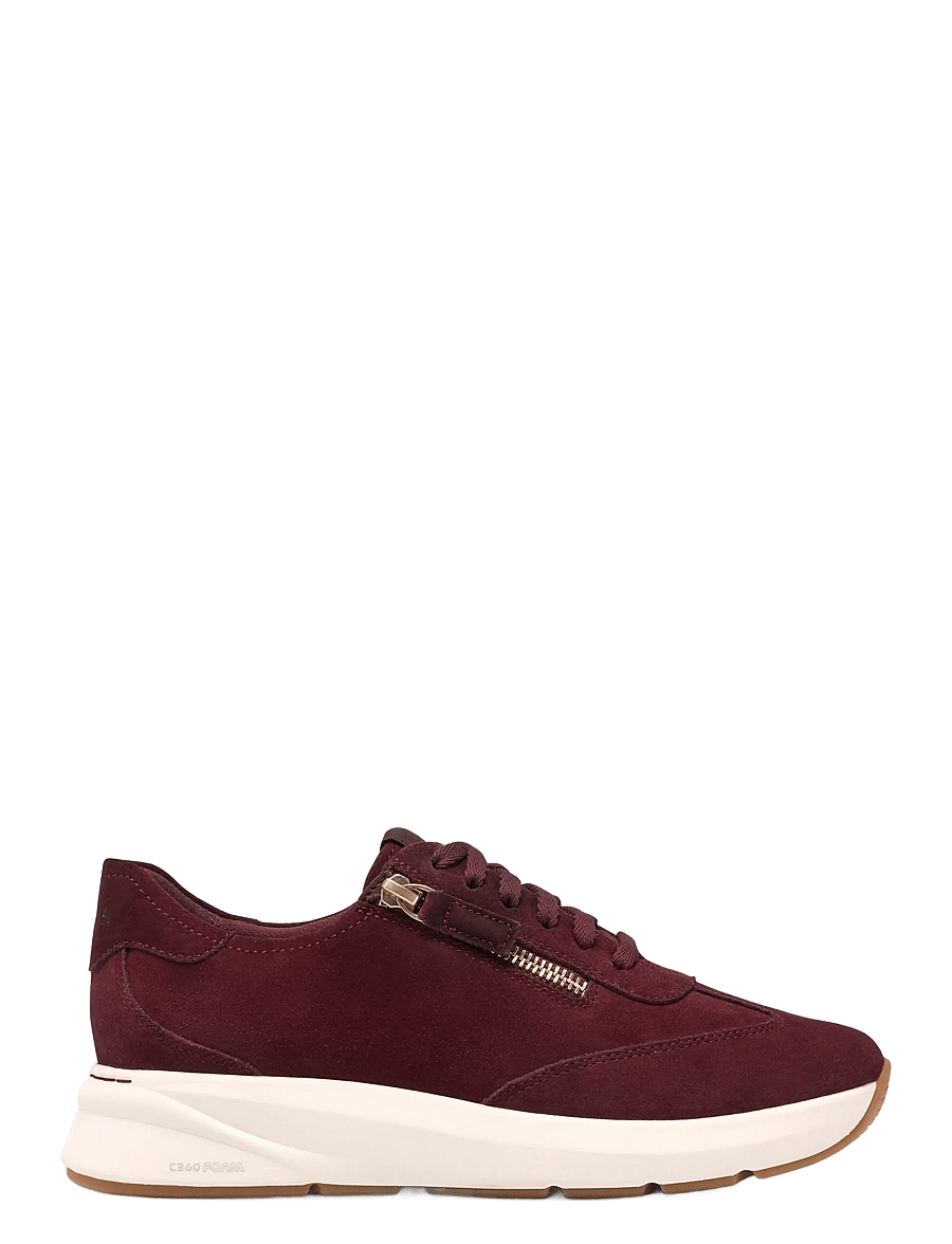 Clarks - Code R Run D - niedrige sneaker - burgundy suede - 0