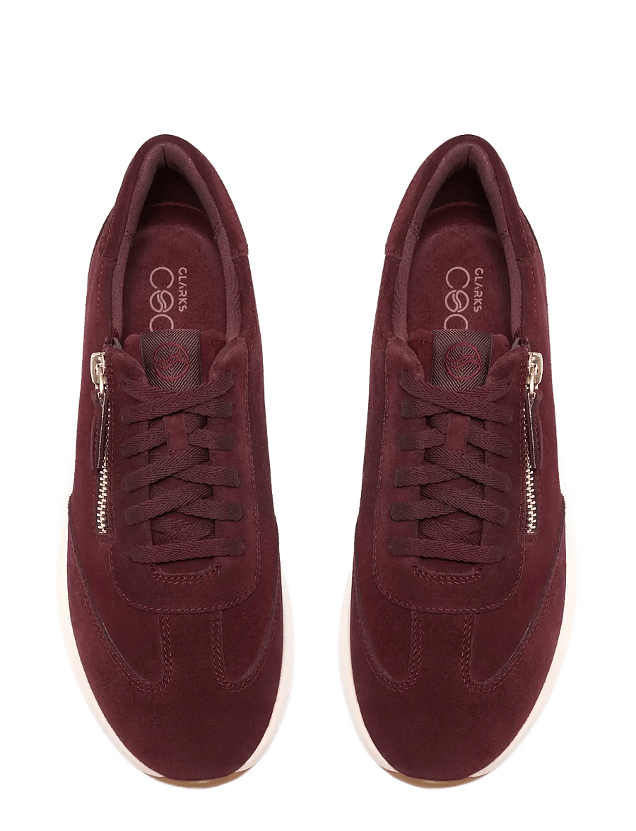 Clarks - Code R Run D - niedrige sneaker - burgundy suede - 1