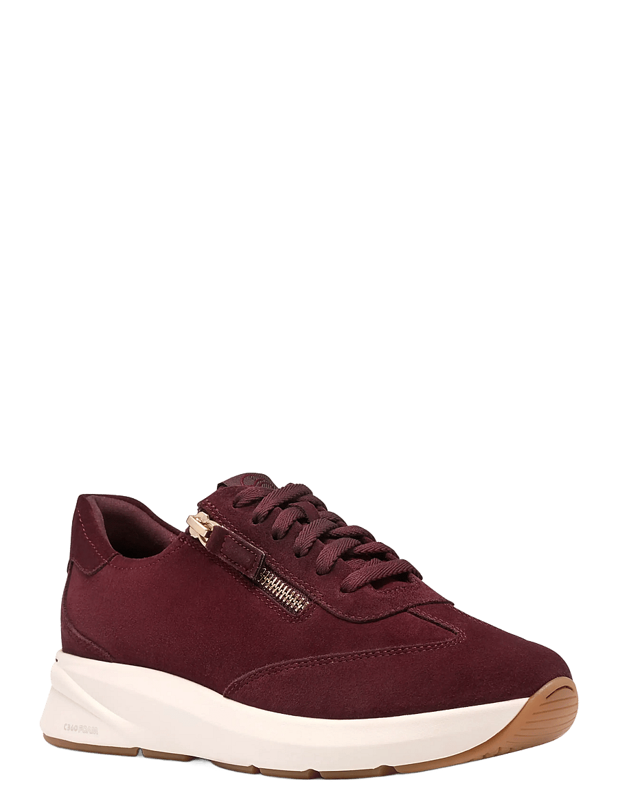 Clarks - Code R Run D - niedrige sneaker - burgundy suede - 5