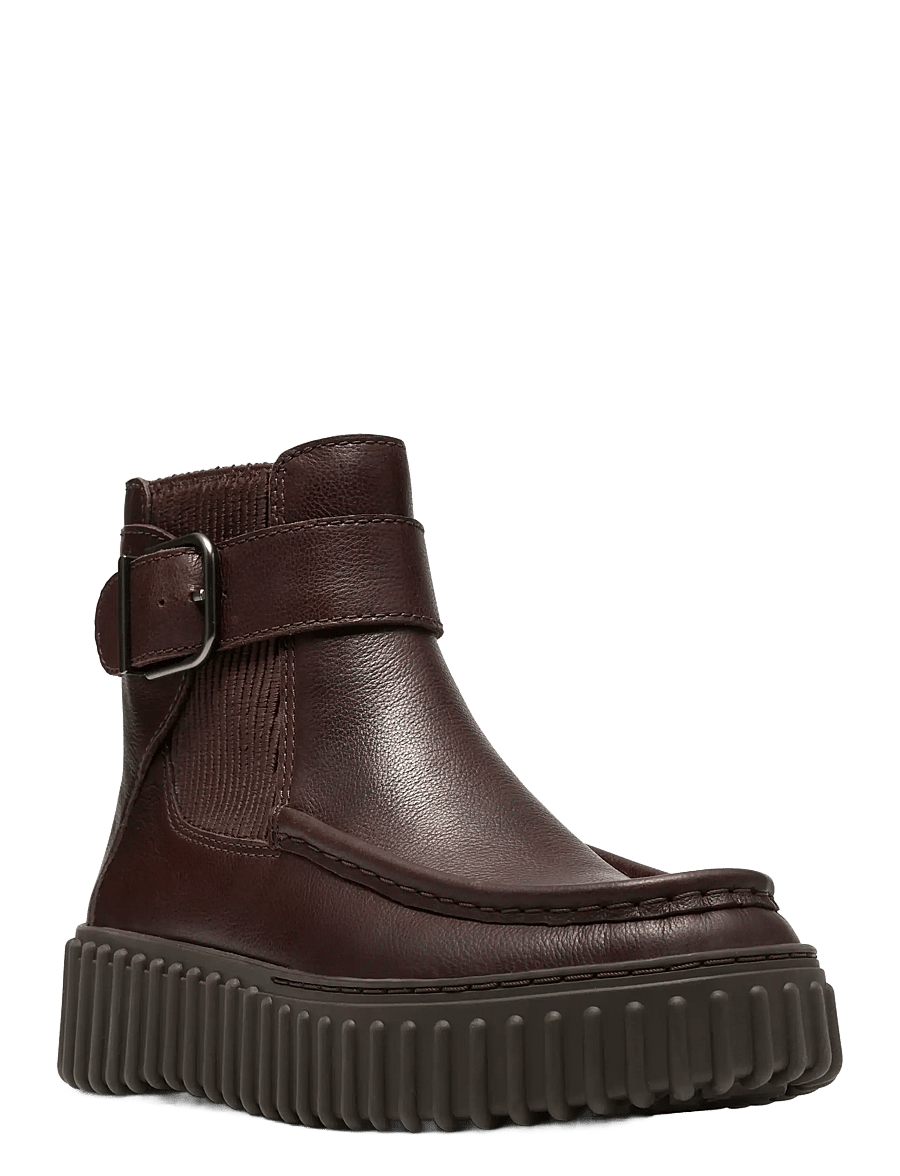 Clarks - Torhill Buckle D - flache stiefeletten - dark brown lea - 2