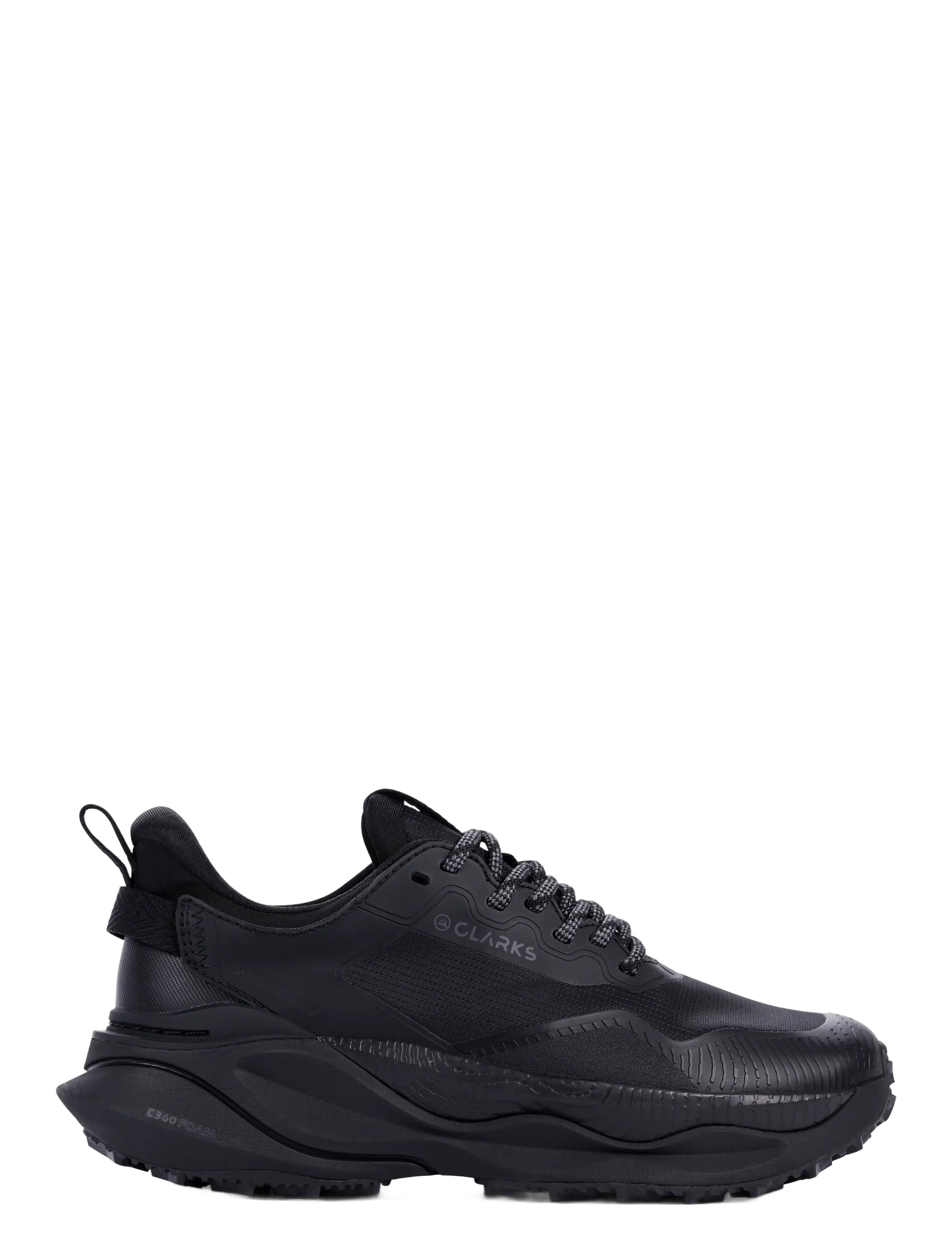 Clarks PaceTrailGoWP. D - Niedrige Sneaker - BLACK/BLACK / black