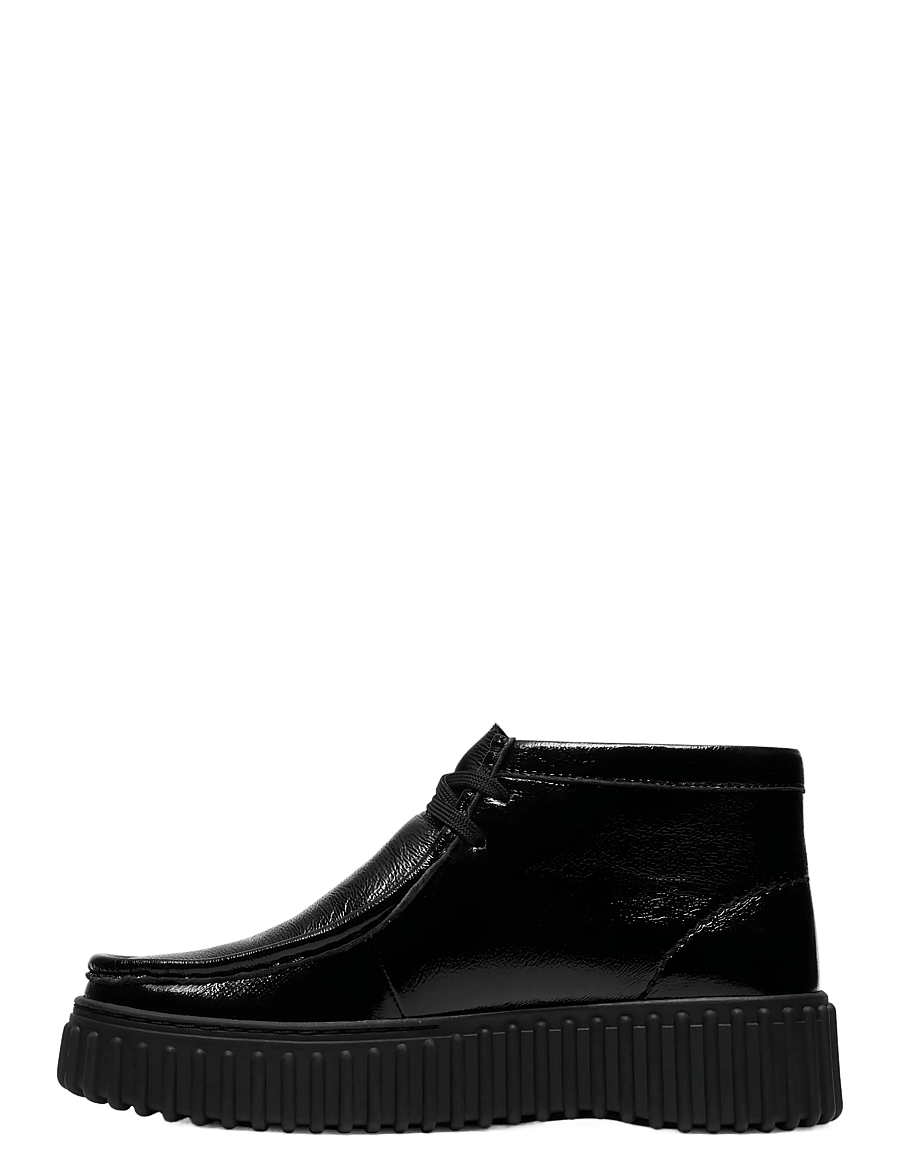 Clarks - Torhill Moss D - laced boots - black metallic - 3