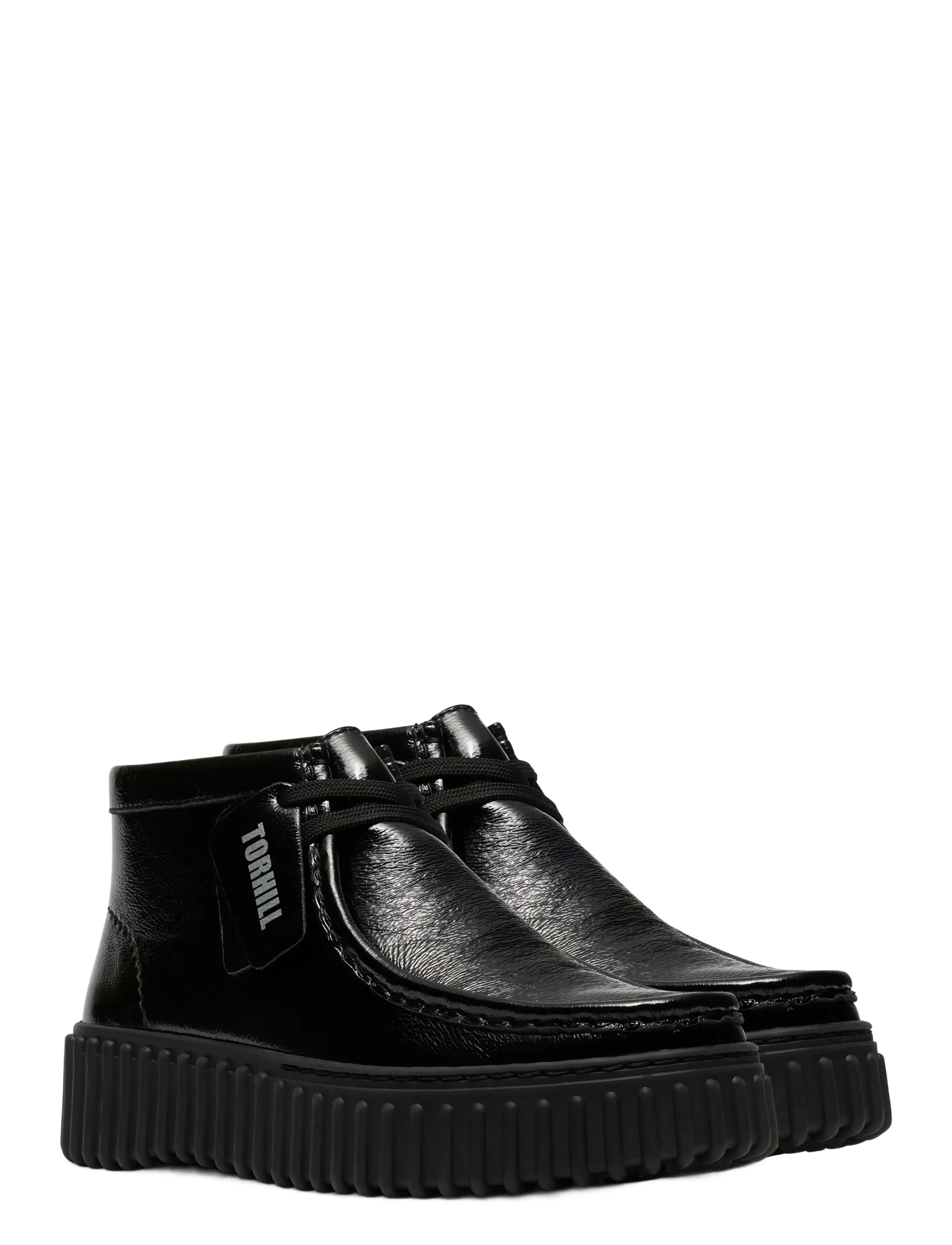 Clarks - Torhill Moss D - laced boots - black metallic - 5