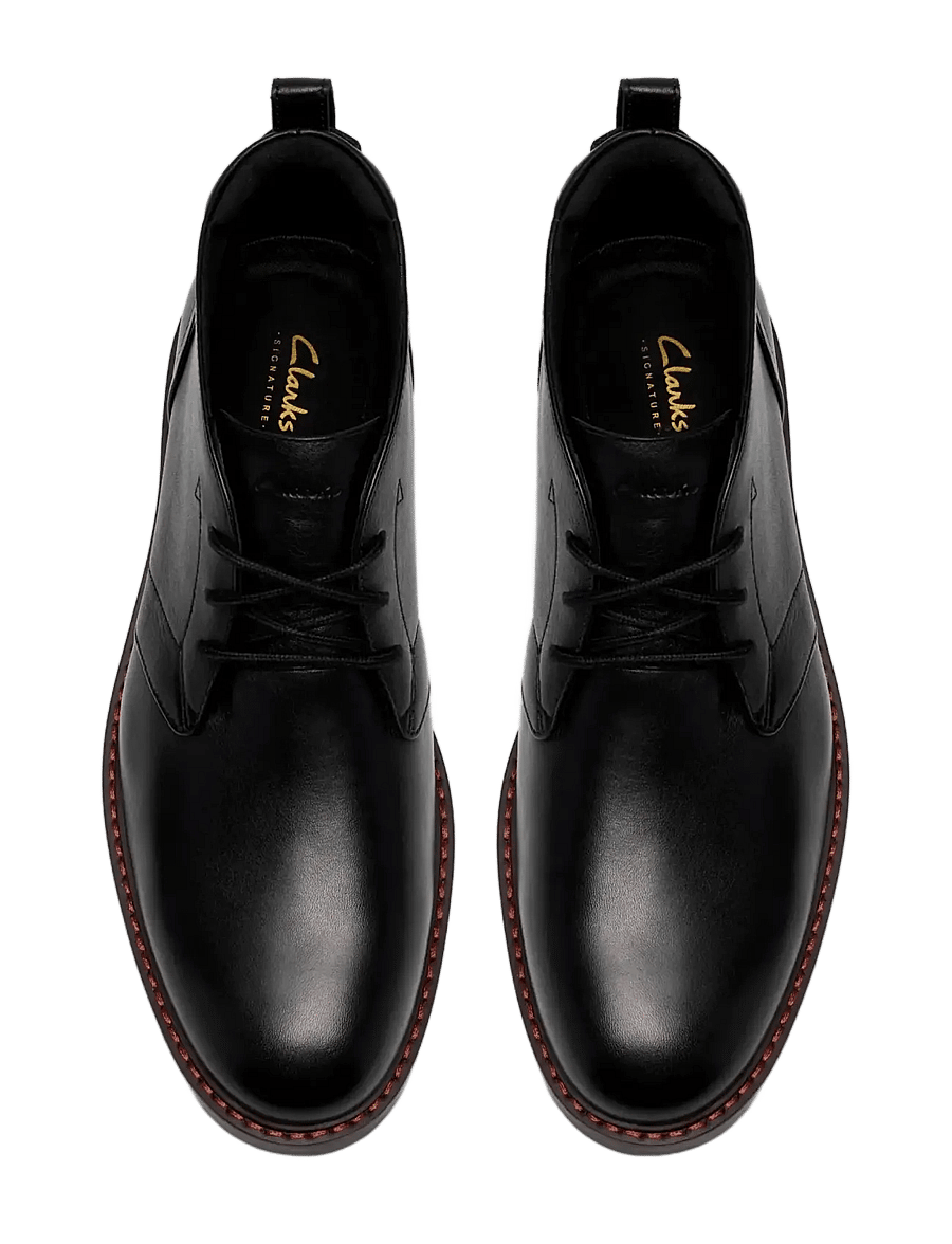 Clarks - Aldwin2 Chukka G - chukka boots - black leather - 4