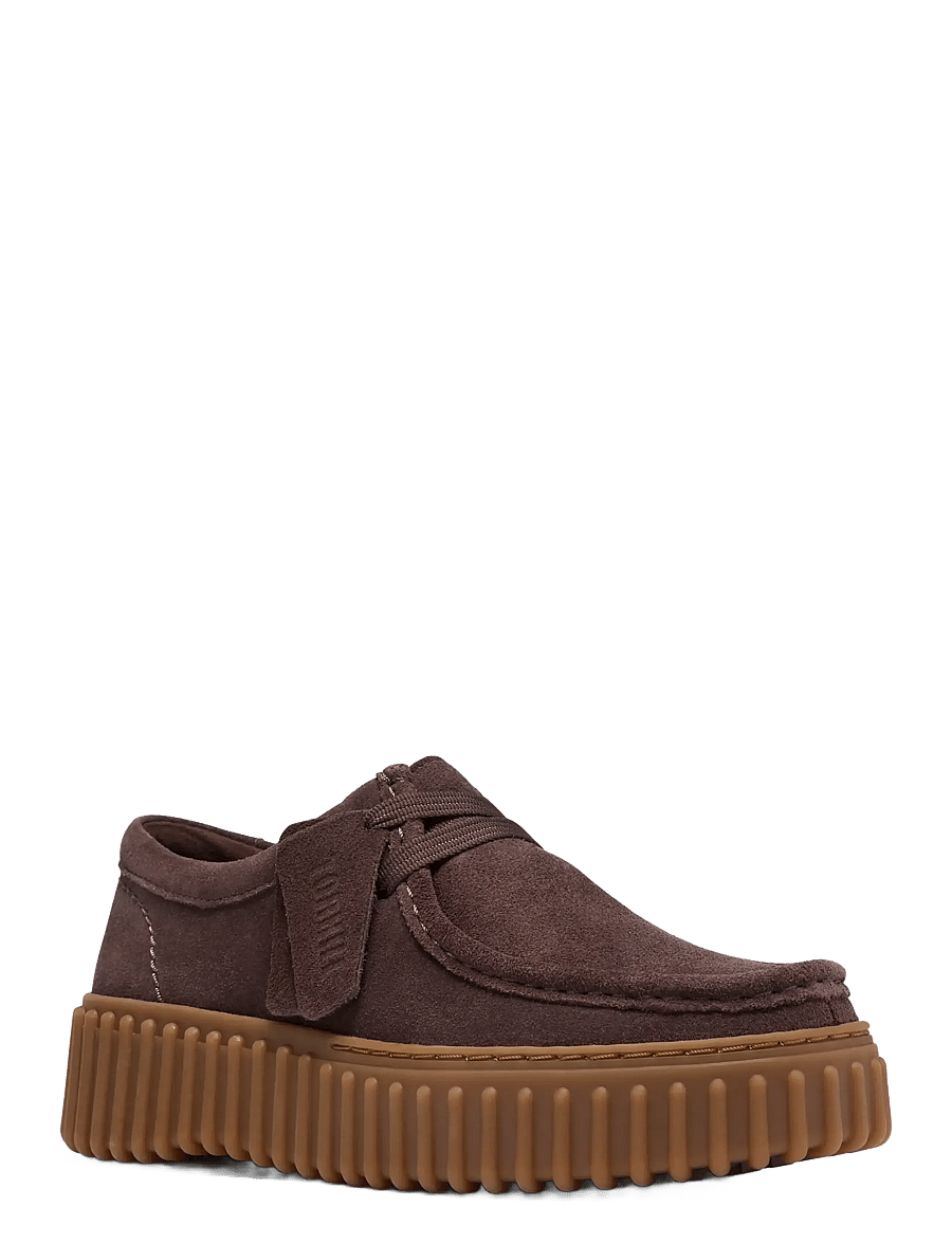 Clarks - Torhill Bee D - dark brown suede - 0