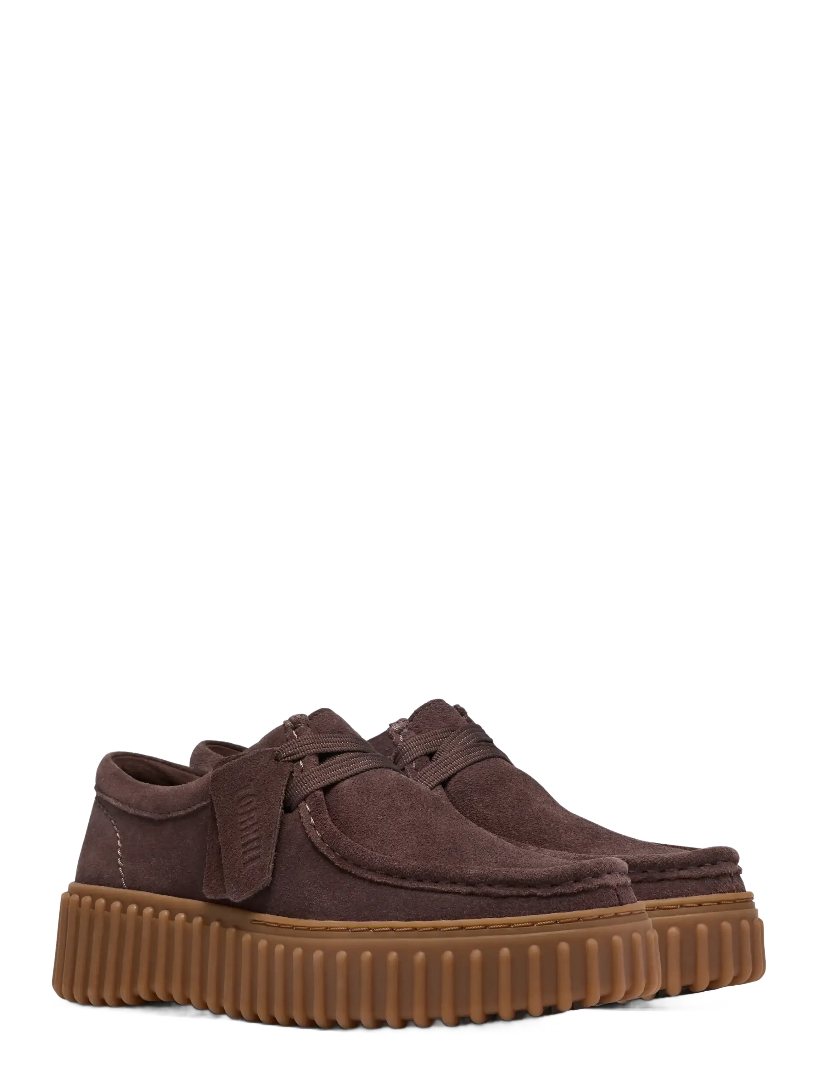 Clarks - Torhill Bee D - dark brown suede - 1