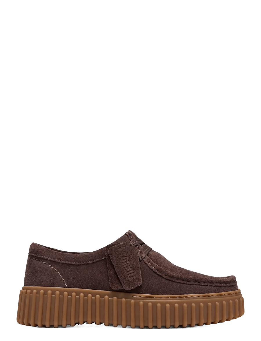 Clarks - Torhill Bee D - dark brown suede - 4