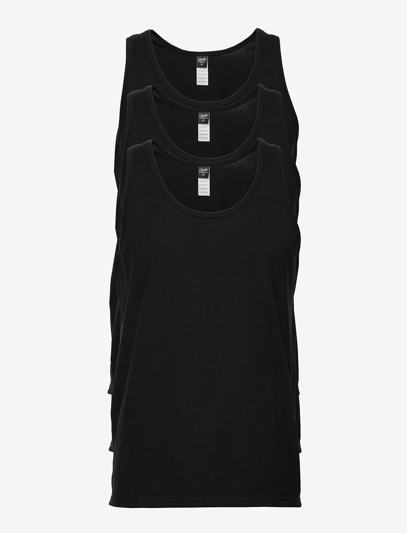 Claudio - Claudio Singlet 3-pack, organi - black - 0