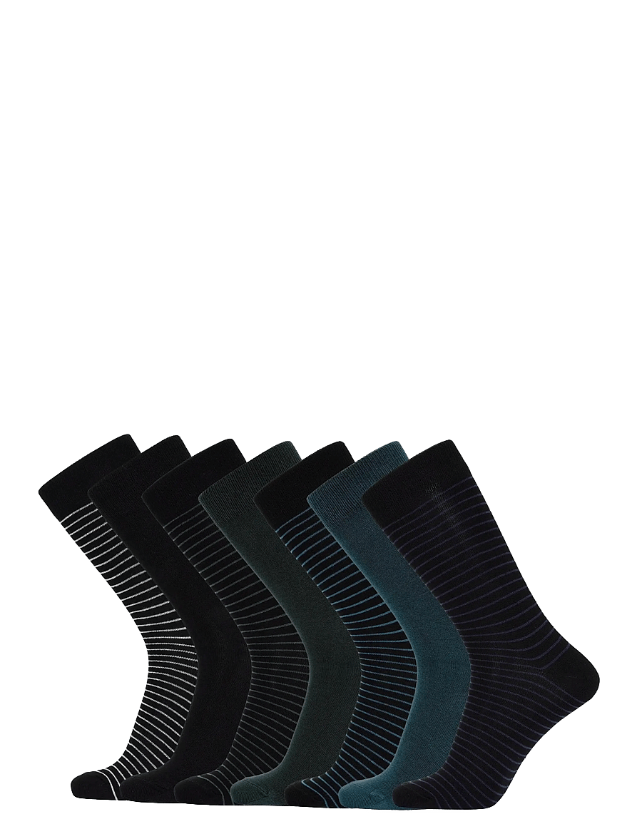 Claudio - Claudio socks 7-pack - crew sokkar - flerfärgad - 0
