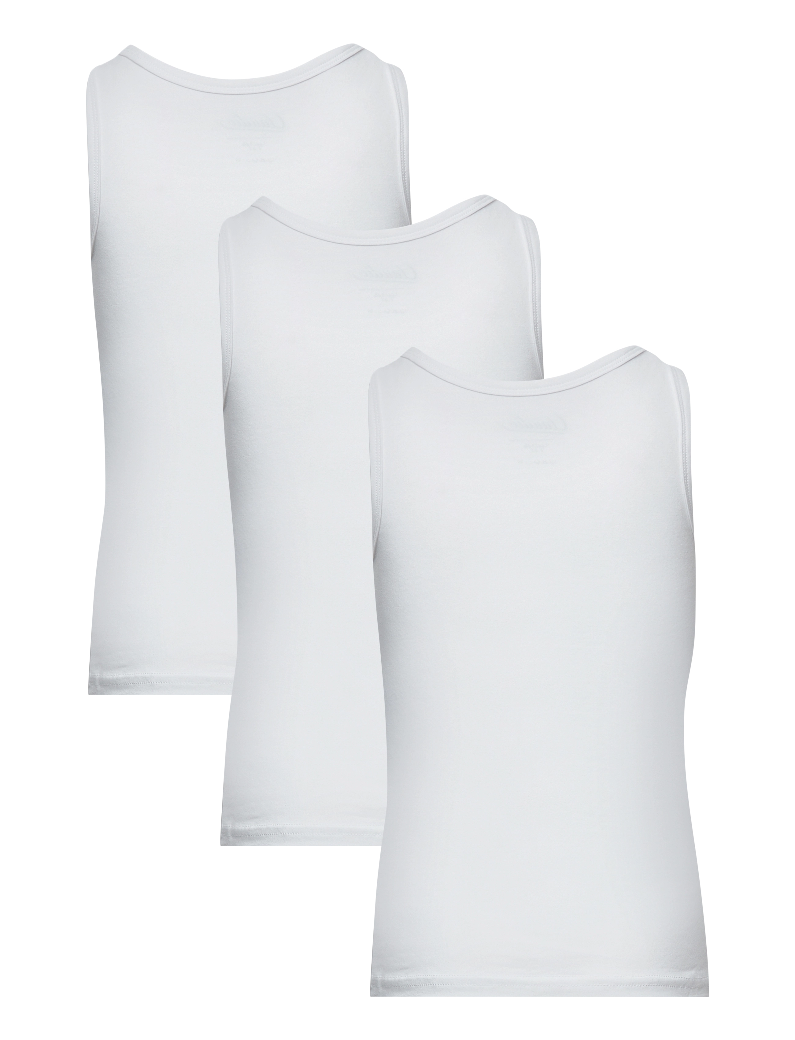 Claudio - Claudio Boys 3-pack singlet - Ærmeløse - vit - 1