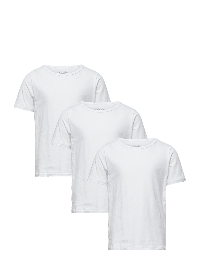 Claudio - Claudio Boys 3-pack T-shirt - kurzärmelige - white - 0