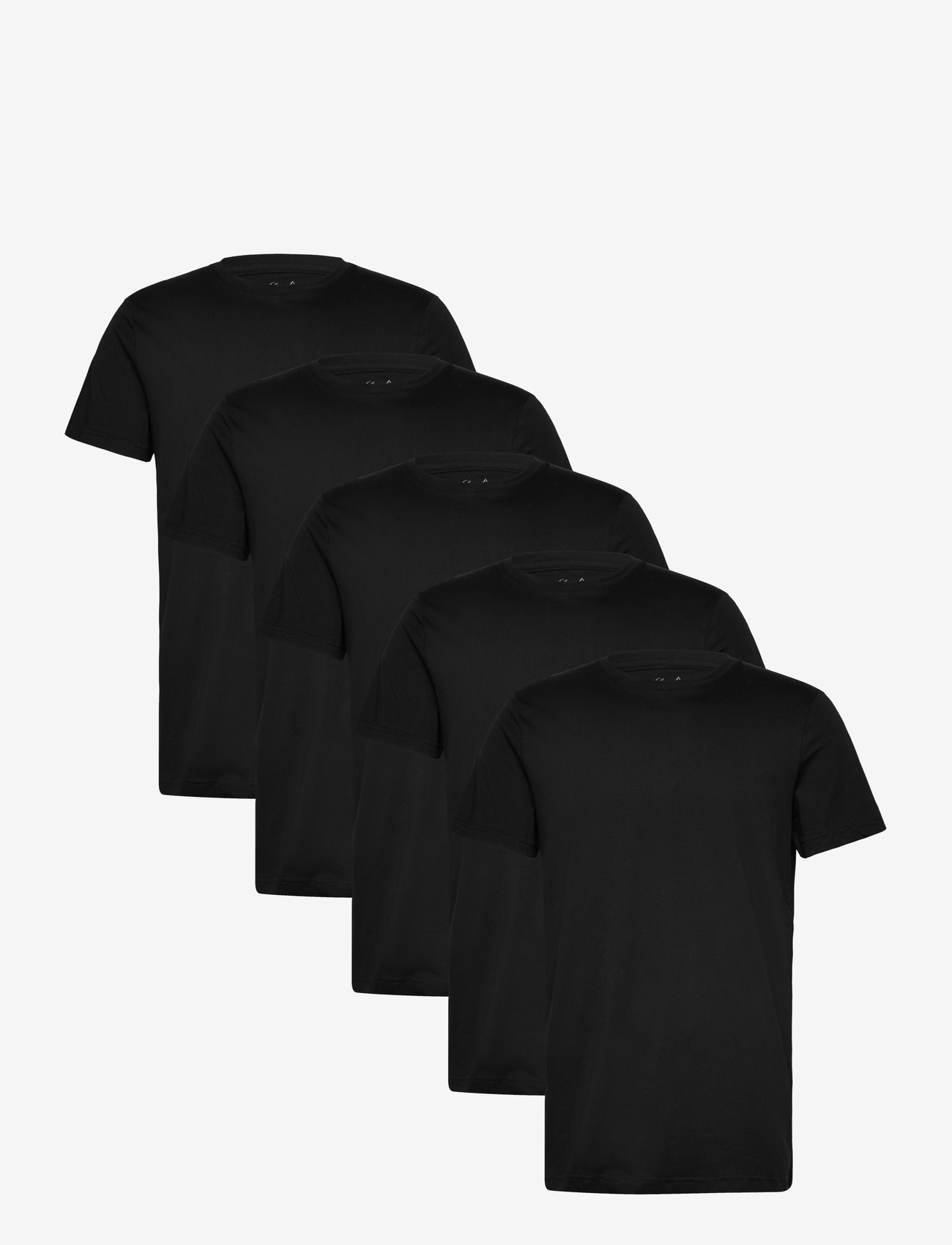 Claudio - Claudio 5-pack t-shirt cotton - t-särkide multipakk - black - 0