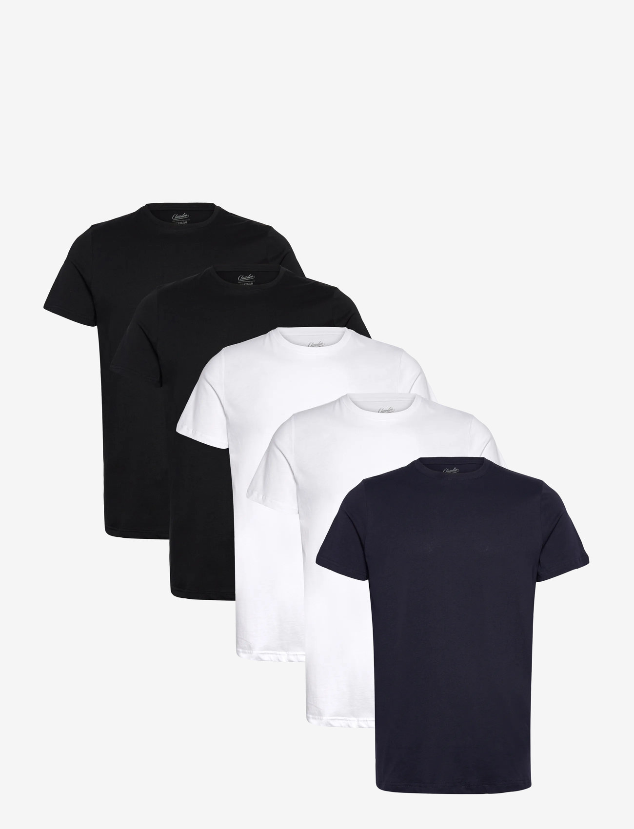 Claudio - Claudio 5-pack t-shirt cotton - multipack t-shirts - multicolour - 0