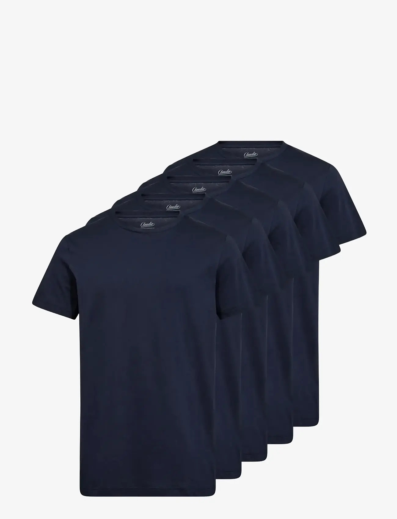 Claudio - Claudio 5-pack t-shirt cotton - t-särkide multipakk - navy - 0