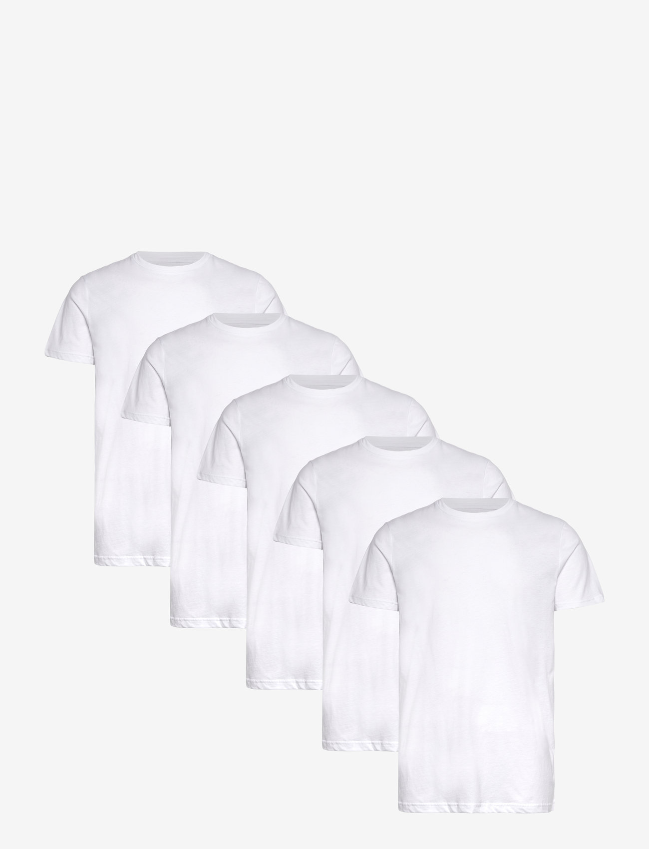 Claudio - Claudio 5-pack t-shirt cotton - t-särkide multipakk - white - 0