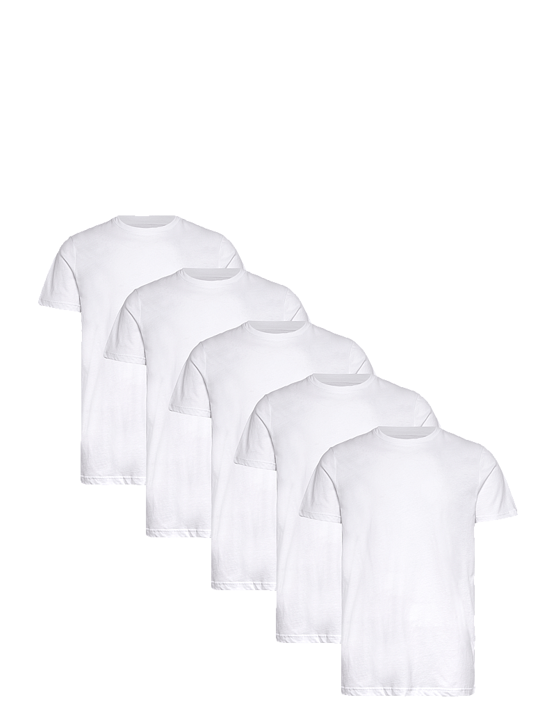 Claudio - Claudio 5-pack t-shirt cotton - t-särkide multipakk - white - 0