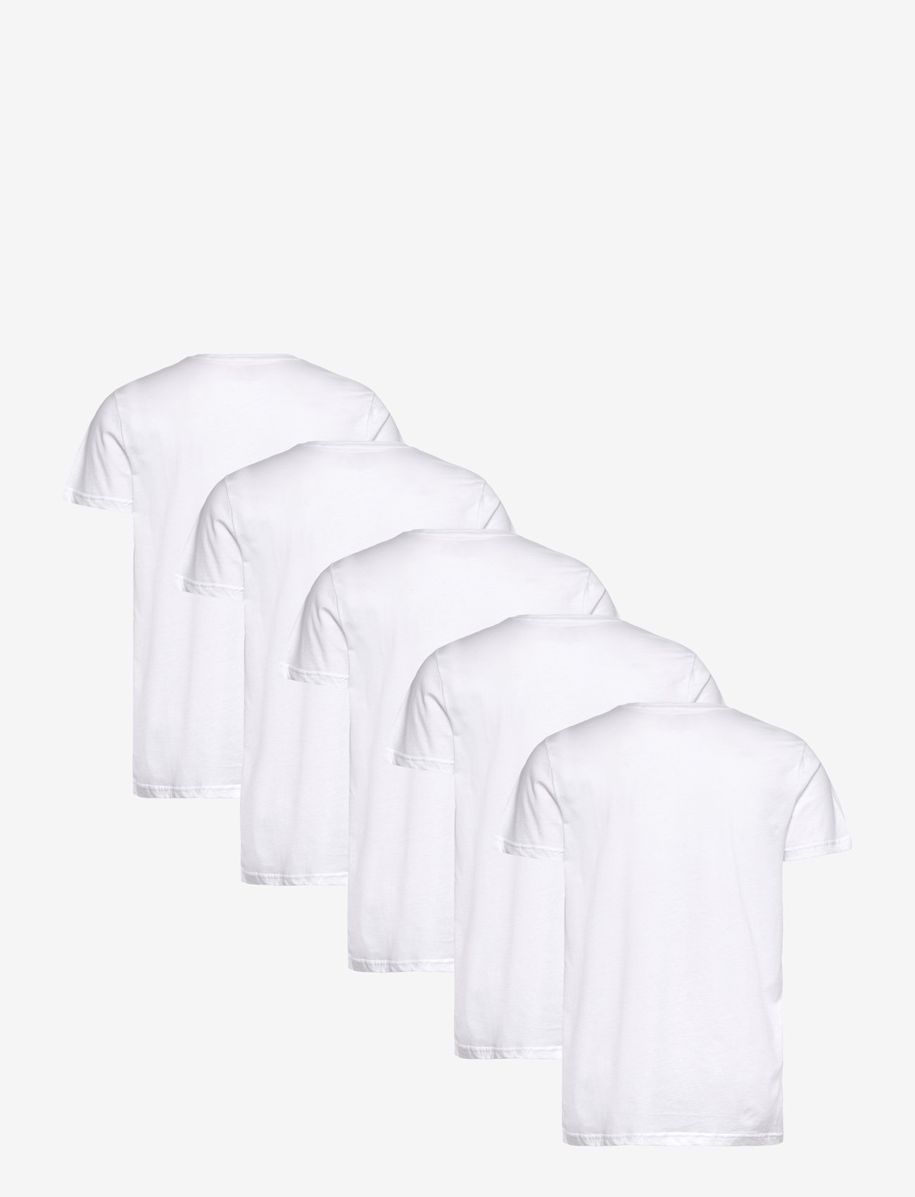 Claudio - Claudio 5-pack t-shirt cotton - t-särkide multipakk - white - 3