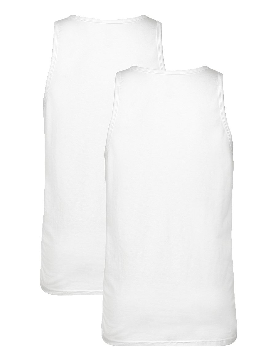 Claudio - Claudio 2-pack tanktop cotton - hlýrabolir - white - 3