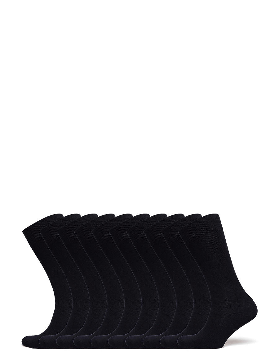 Claudio - Claudio socks bamboo 10pc FSC - vanliga strumpor - black - 0