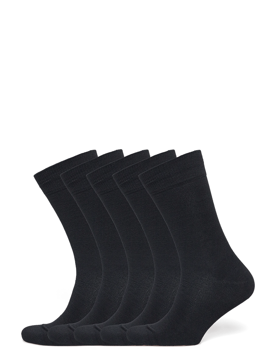 Claudio - Claudio socks bamboo 5 pc FSC - chaussettes crew - black - 0