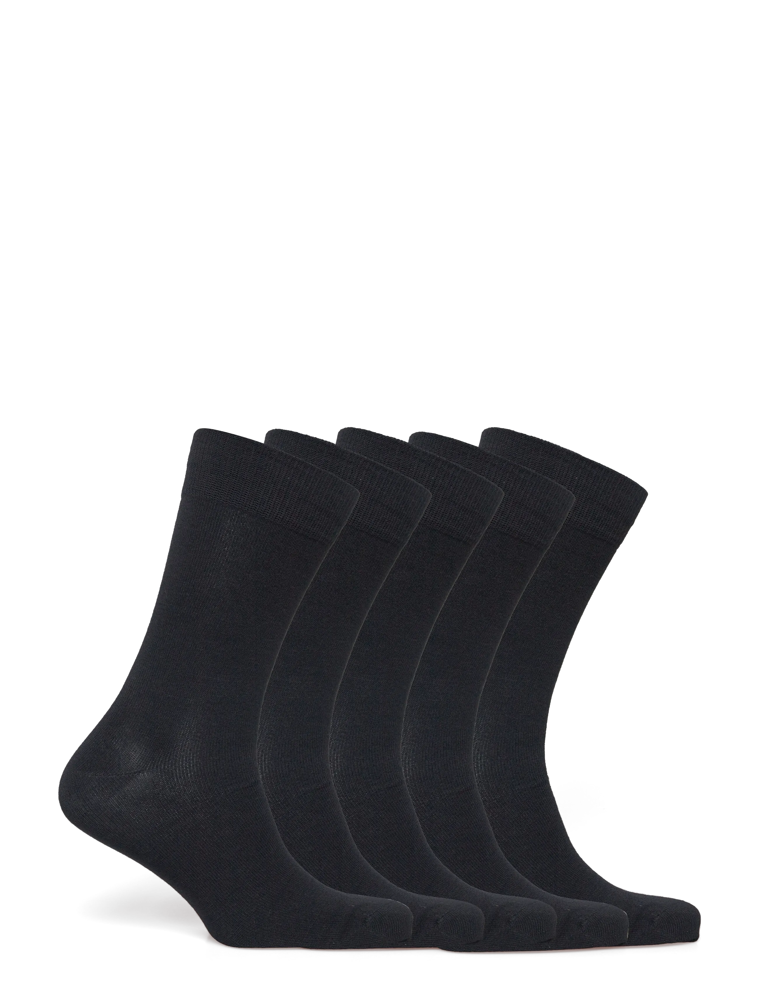 Claudio - Claudio socks bamboo 5 pc FSC - crew sokkar - black - 2