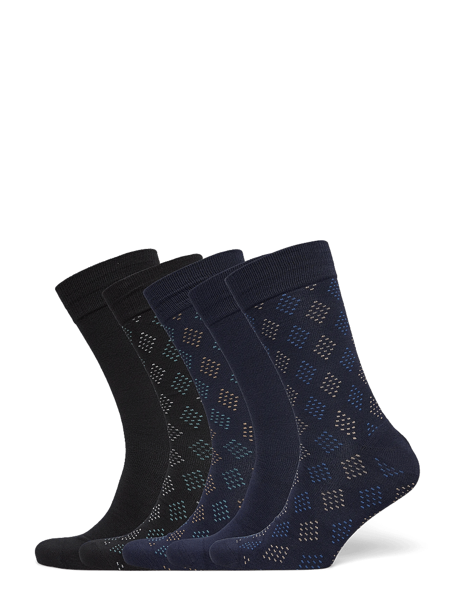 Claudio - Claudio socks bamboo 5 pc FSC - klassikalised sokid - tryk kÆde - 0