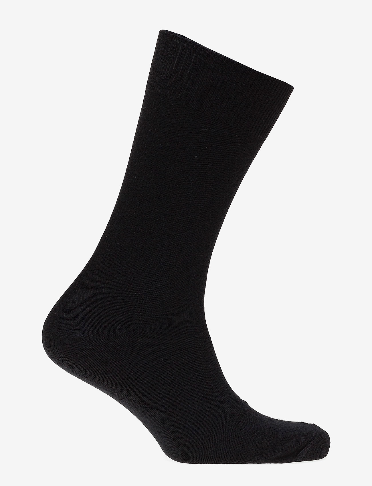 Claudio - Claudio socks solid colours. - vanliga strumpor - black - 1