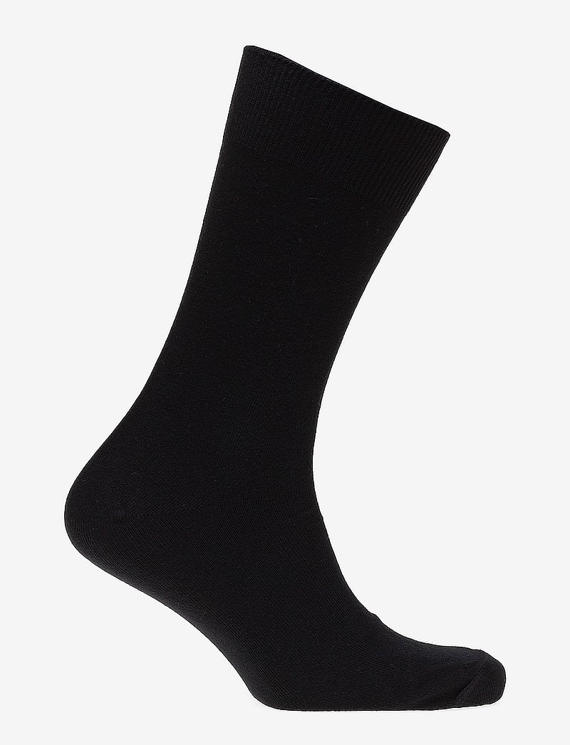 Claudio - Claudio socks solid colours. - vanliga strumpor - black - 1