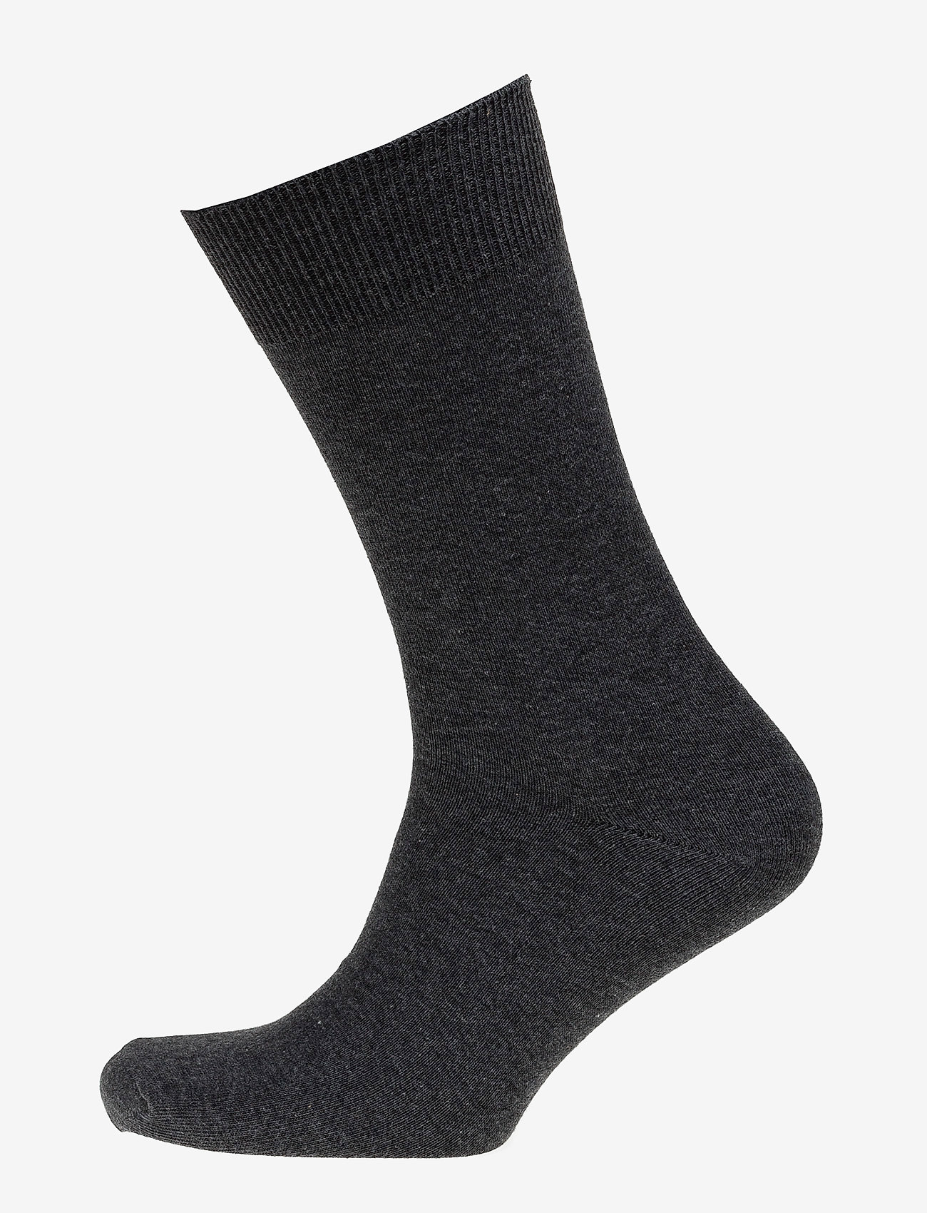 Claudio Claudio socks solid colours. - Sokid - BLACK MELANGE / grey
